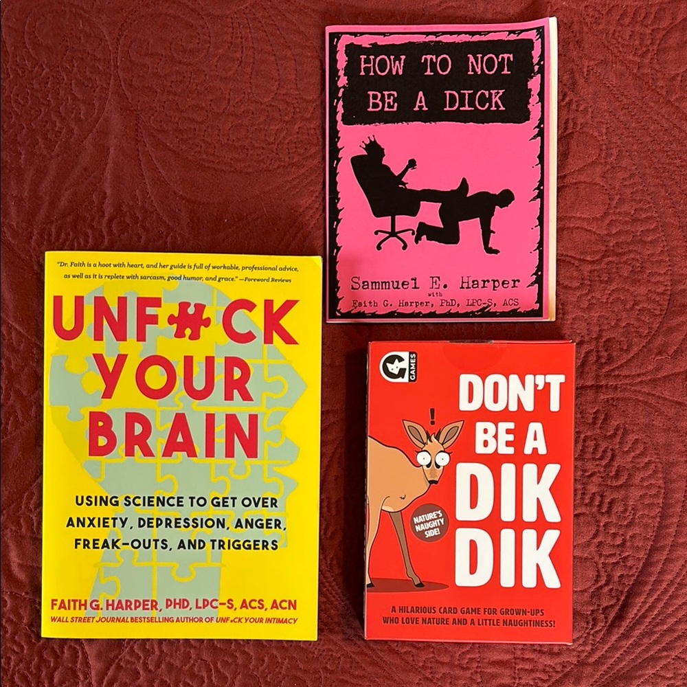 Like New 2 books & a card game. Perfect for teenage boy, young man, young adult.